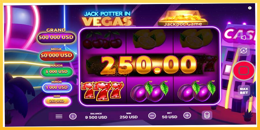 Игровой аппарат Jack Potter in Vegas - игра на реальные деньги, картинка 3