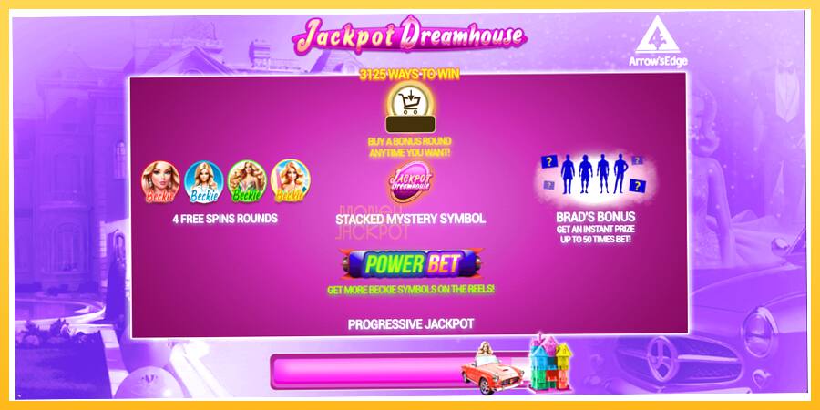 Игровой аппарат Jackpot Dreamhouse - игра на реальные деньги, картинка 1