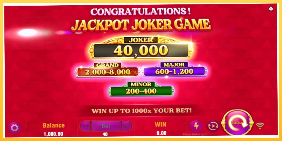 Игровой аппарат Jackpot Joker - игра на реальные деньги, картинка 4