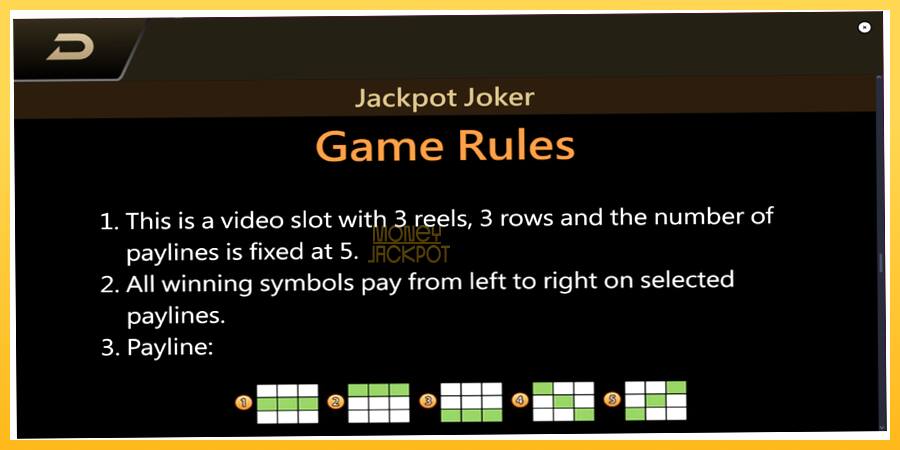 Игровой аппарат Jackpot Joker - игра на реальные деньги, картинка 7