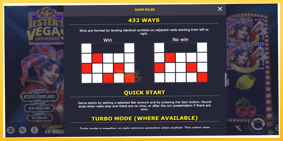 Игровой аппарат Jesters Vegas Experience - игра на реальные деньги, картинка 7