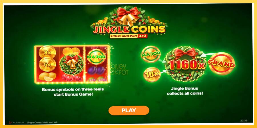 Игровой аппарат Jingle Coins - игра на реальные деньги, картинка 1