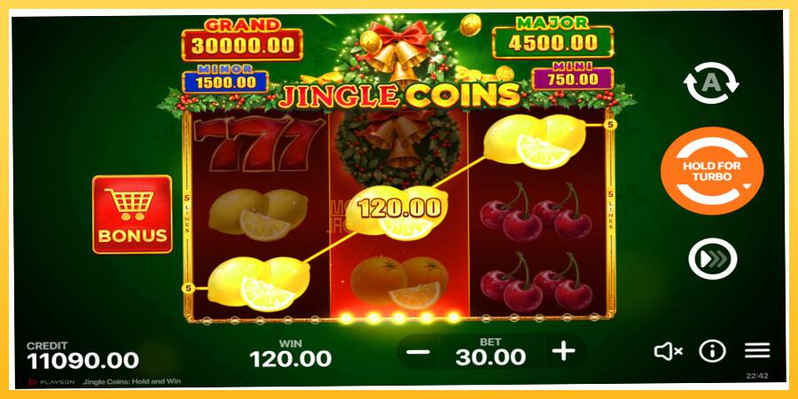 Игровой аппарат Jingle Coins - игра на реальные деньги, картинка 3