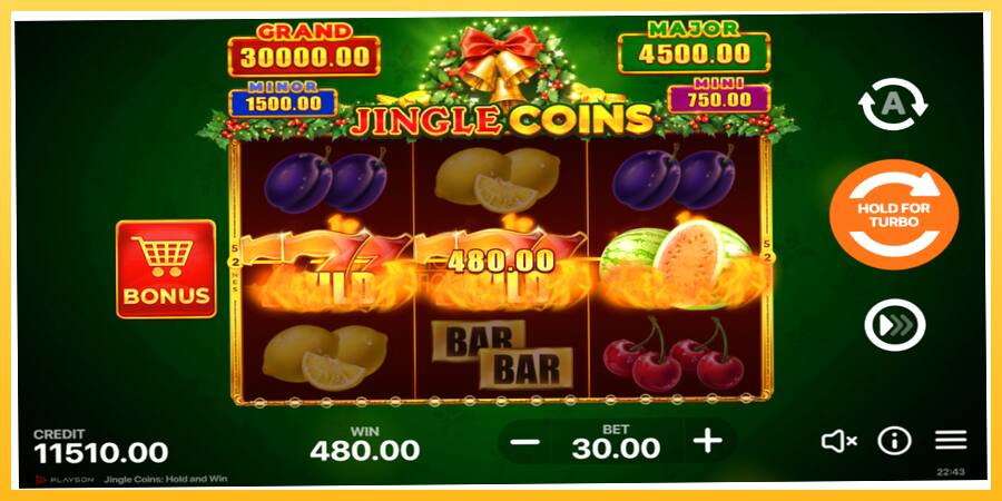 Игровой аппарат Jingle Coins - игра на реальные деньги, картинка 5