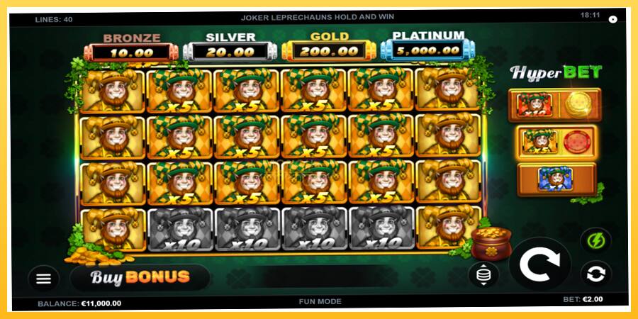 Игровой аппарат Joker Leprechauns Hold and Win - игра на реальные деньги, картинка 2