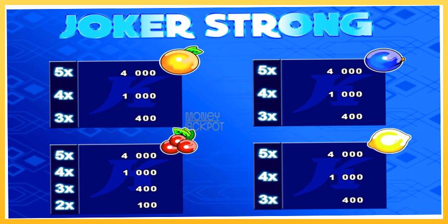 Игровой аппарат Joker Strong - игра на реальные деньги, картинка 4