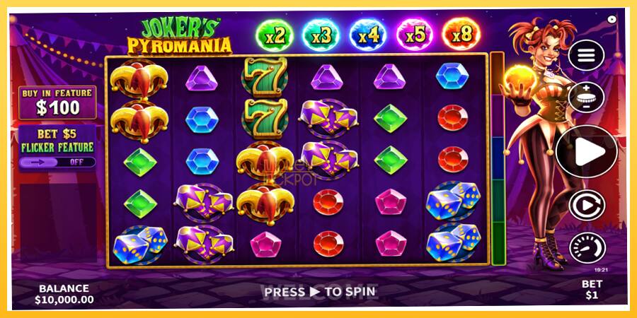 Игровой аппарат Jokers Pyromania - игра на реальные деньги, картинка 2