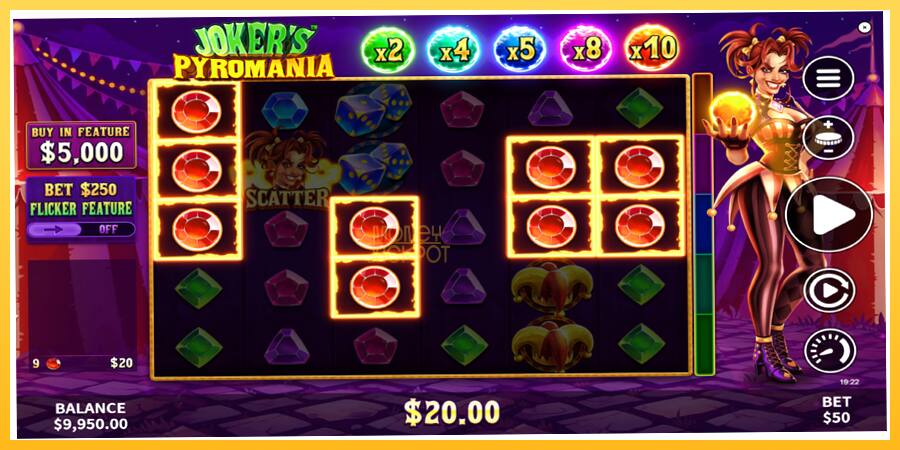 Игровой аппарат Jokers Pyromania - игра на реальные деньги, картинка 3