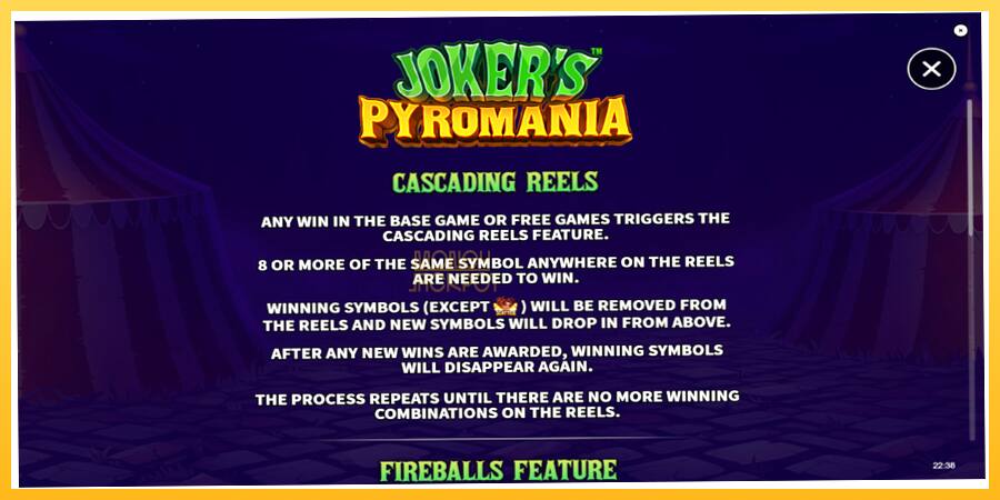 Игровой аппарат Jokers Pyromania - игра на реальные деньги, картинка 5