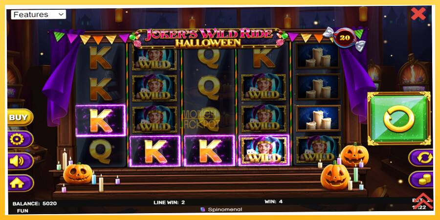 Игровой аппарат Jokers Wild Ride Halloween - игра на реальные деньги, картинка 4