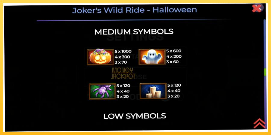 Игровой аппарат Jokers Wild Ride Halloween - игра на реальные деньги, картинка 5