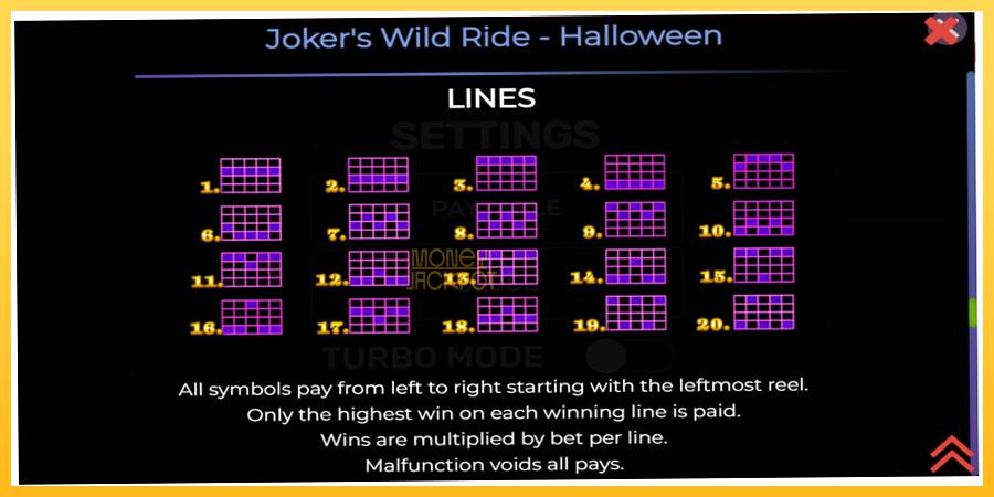 Игровой аппарат Jokers Wild Ride Halloween - игра на реальные деньги, картинка 7