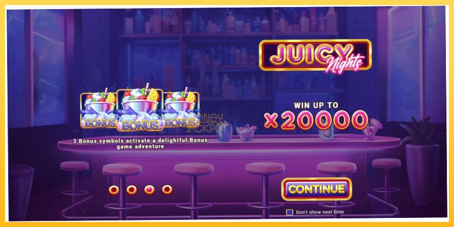 Игровой аппарат Juicy Nights - игра на реальные деньги, картинка 1