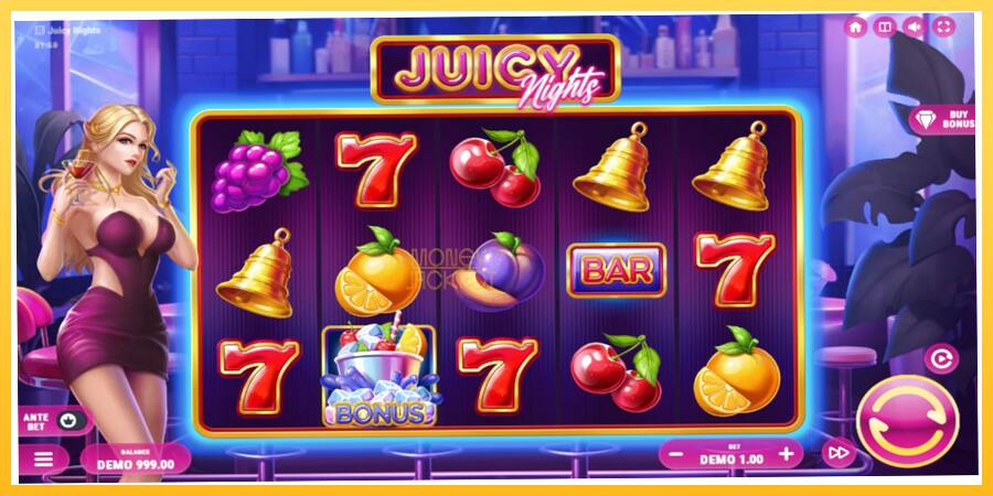 Игровой аппарат Juicy Nights - игра на реальные деньги, картинка 2