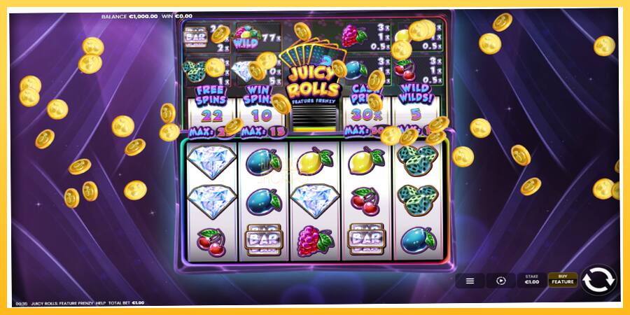 Игровой аппарат Juicy Rolls: Feature Frenzy - игра на реальные деньги, картинка 2