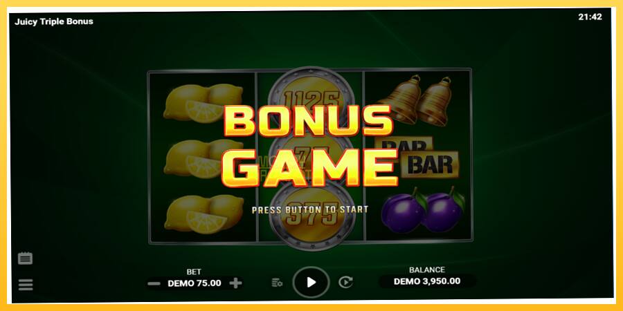 Игровой аппарат Juicy Triple Bonus - игра на реальные деньги, картинка 3