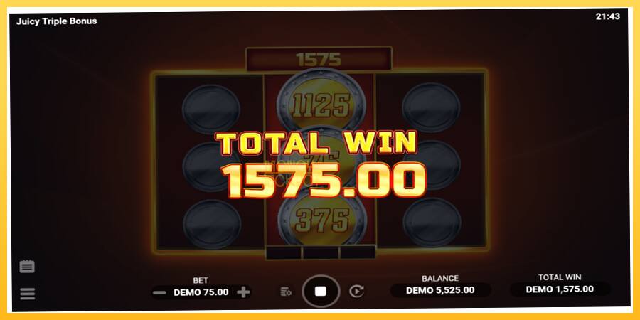 Игровой аппарат Juicy Triple Bonus - игра на реальные деньги, картинка 4