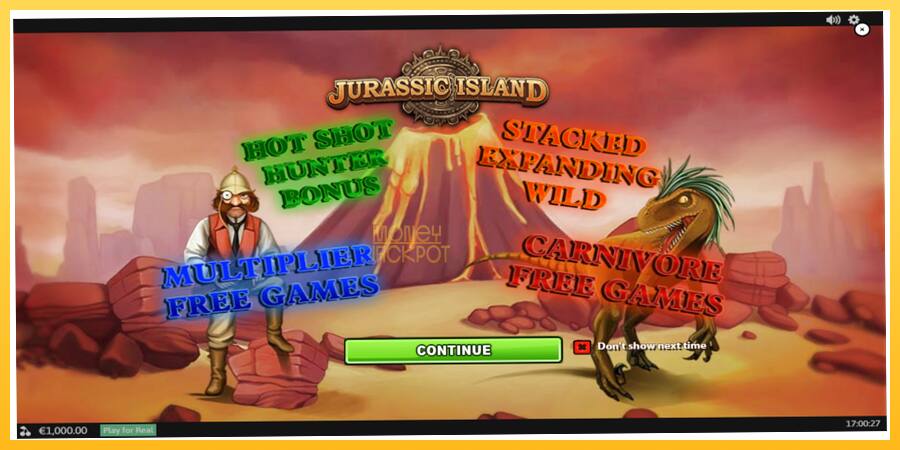 Игровой аппарат Jurassic Island - игра на реальные деньги, картинка 1