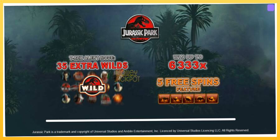 Игровой аппарат Jurassic Park - игра на реальные деньги, картинка 1