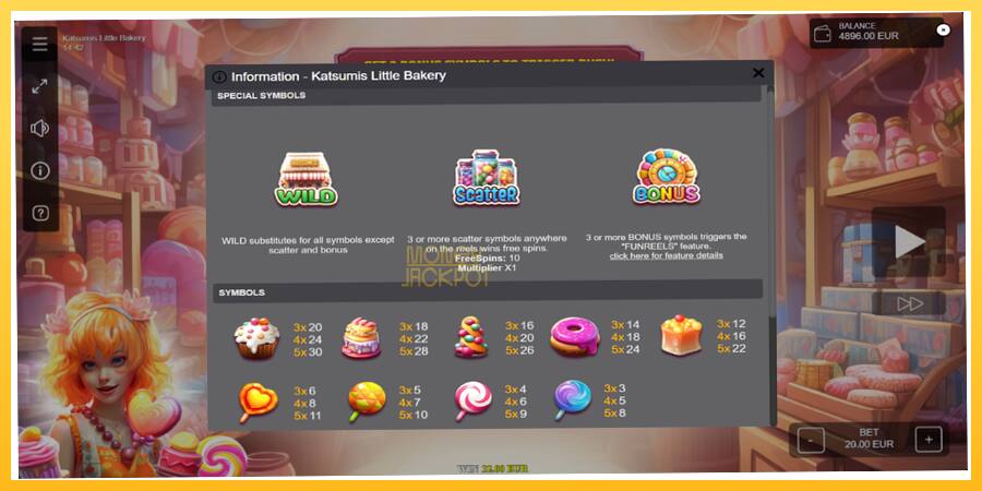 Игровой аппарат Katsumis Little Bakery - игра на реальные деньги, картинка 5