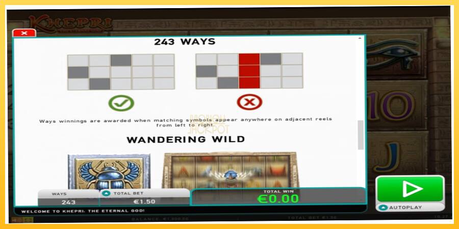 Игровой аппарат Khepri The Eternal God - игра на реальные деньги, картинка 7
