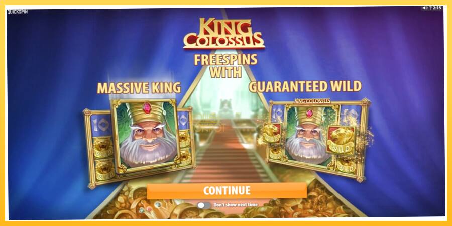 Игровой аппарат King Colossus - игра на реальные деньги, картинка 1