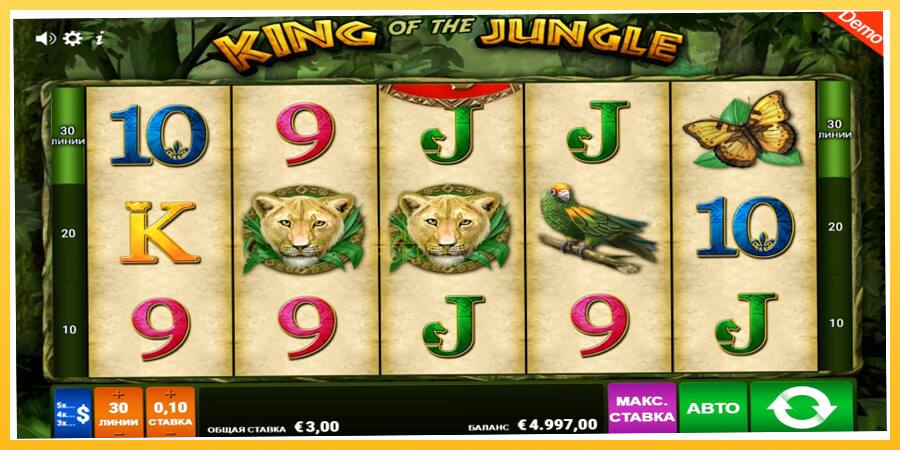 Игровой аппарат King of the Jungle - игра на реальные деньги, картинка 1