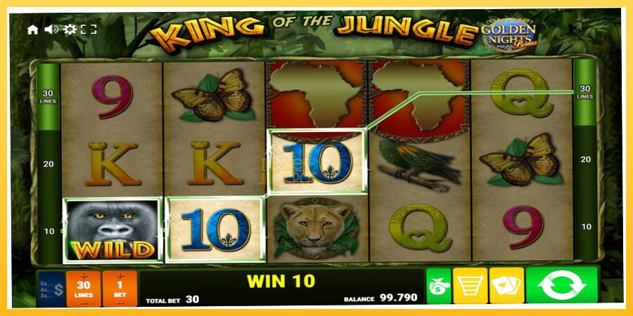 Игровой аппарат King of the Jungle Golden Nights - игра на реальные деньги, картинка 2