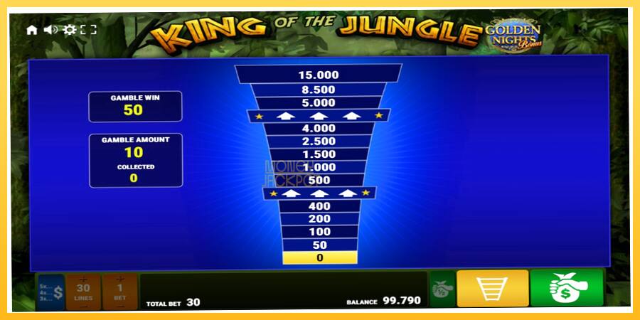 Игровой аппарат King of the Jungle Golden Nights - игра на реальные деньги, картинка 3