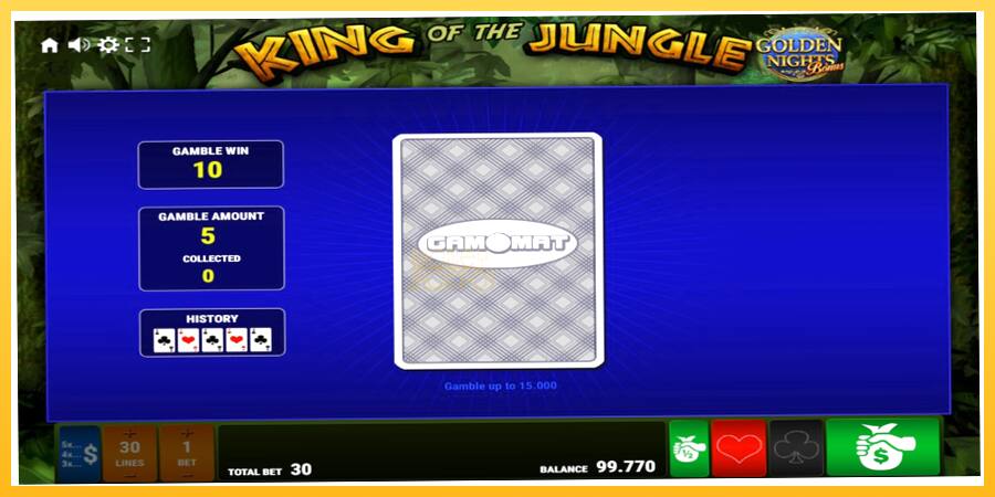 Игровой аппарат King of the Jungle Golden Nights - игра на реальные деньги, картинка 4