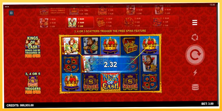 Игровой аппарат Kings of Cash - игра на реальные деньги, картинка 4