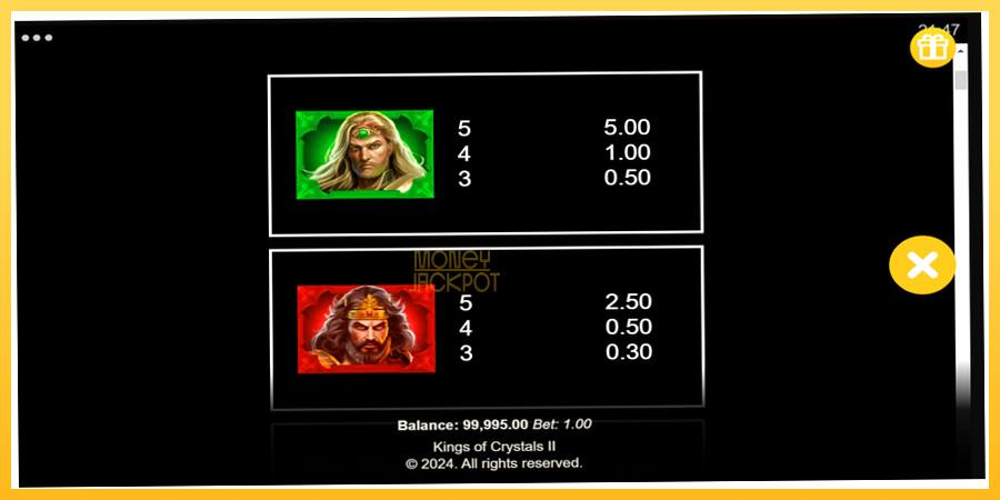 Игровой аппарат Kings of Crystals II Power Combo - игра на реальные деньги, картинка 6