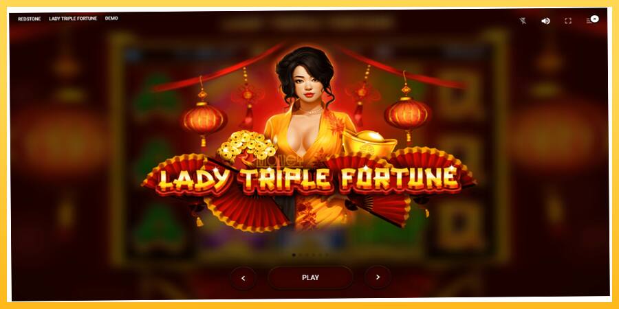 Игровой аппарат Lady Triple Fortune - игра на реальные деньги, картинка 1