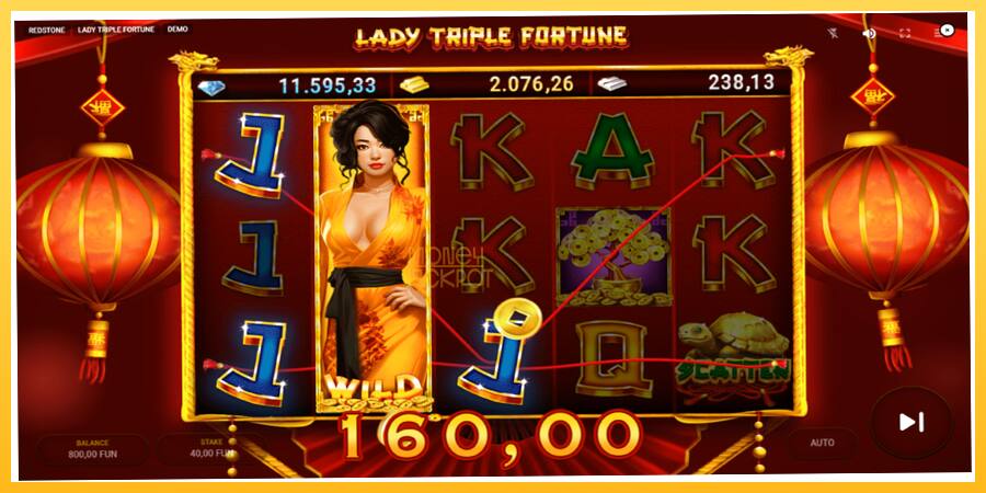 Игровой аппарат Lady Triple Fortune - игра на реальные деньги, картинка 4