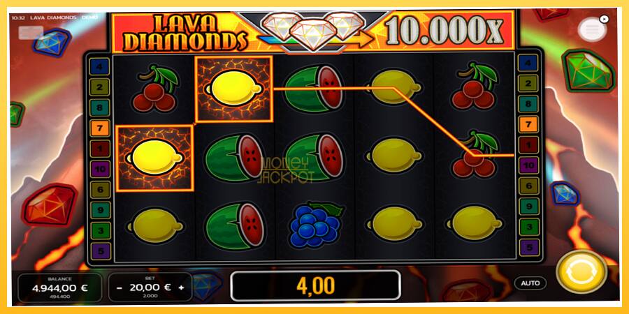 Игровой аппарат Lava Diamonds - игра на реальные деньги, картинка 2