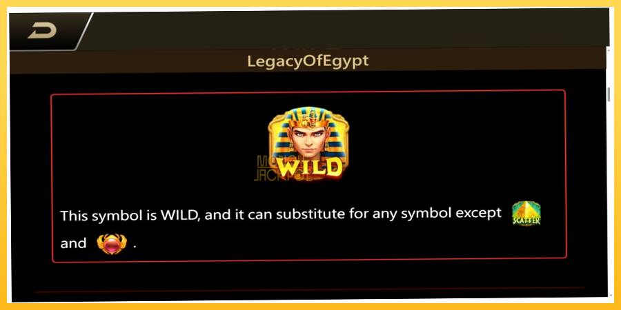 Игровой аппарат Legacy of Egypt - игра на реальные деньги, картинка 5