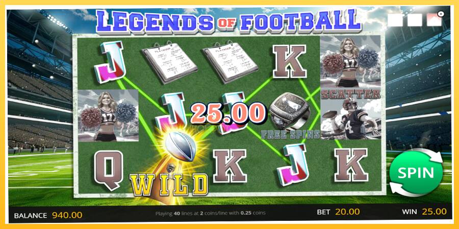 Игровой аппарат Legends of Football - игра на реальные деньги, картинка 3