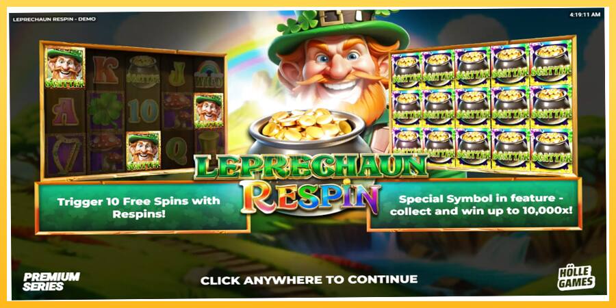 Игровой аппарат Leprechaun Respin - игра на реальные деньги, картинка 1