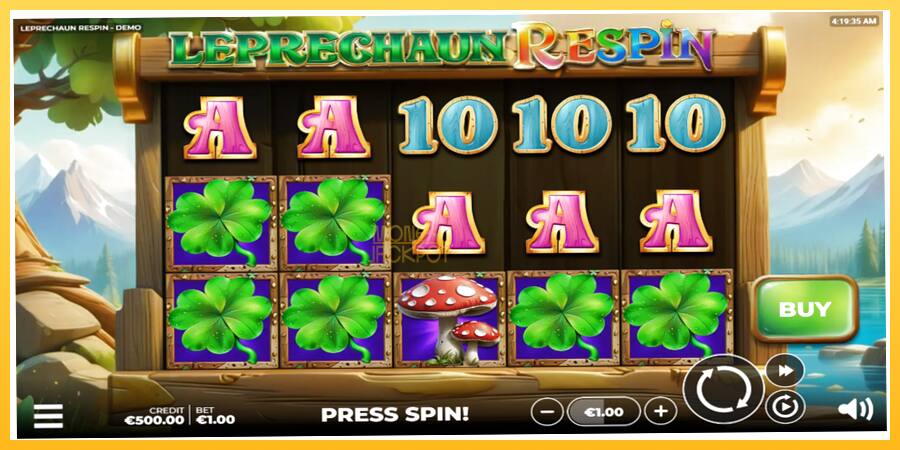 Игровой аппарат Leprechaun Respin - игра на реальные деньги, картинка 2