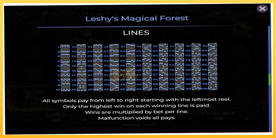 Игровой аппарат Leshys Magical Forest - игра на реальные деньги, картинка 7