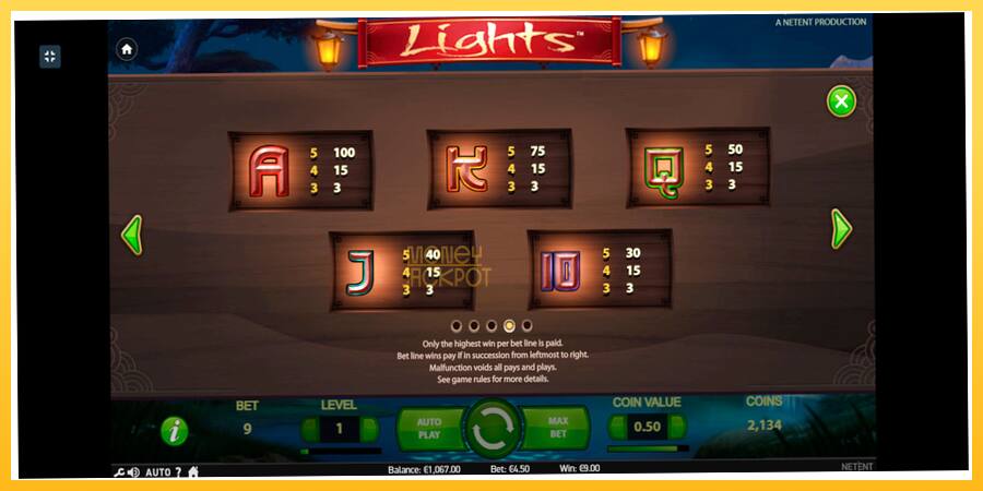 Игровой аппарат Lights - игра на реальные деньги, картинка 6