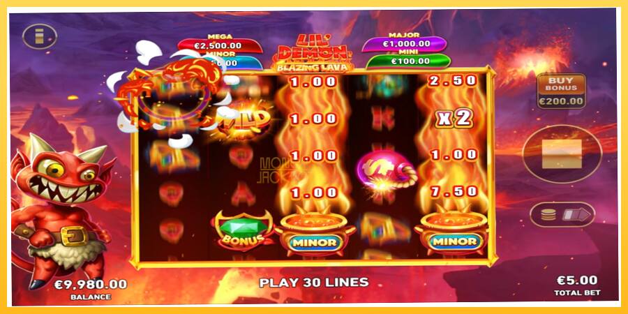 Игровой аппарат Lil Demon Blazing Lava - игра на реальные деньги, картинка 2