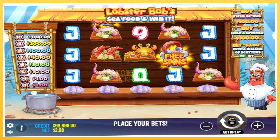 Игровой аппарат Lobster Bobs Sea Food & Win It - игра на реальные деньги, картинка 2