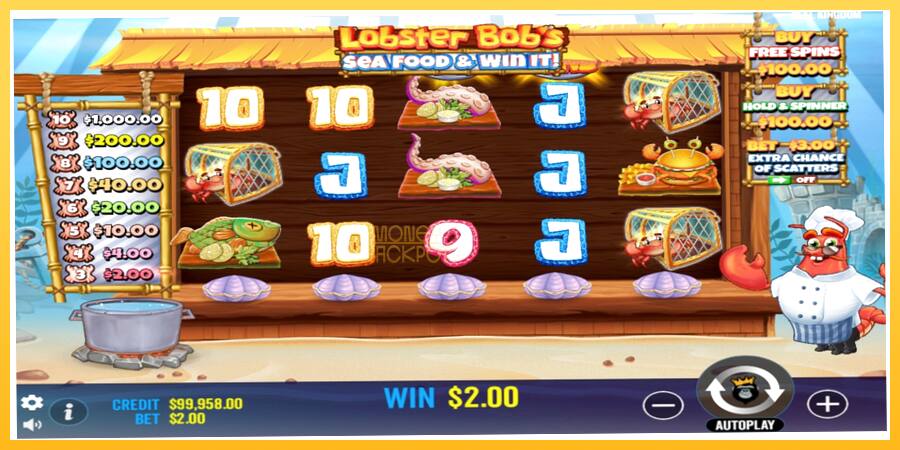 Игровой аппарат Lobster Bobs Sea Food & Win It - игра на реальные деньги, картинка 3