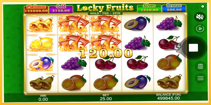 Игровой аппарат Locky Fruits: Hold the Spin - игра на реальные деньги, картинка 3