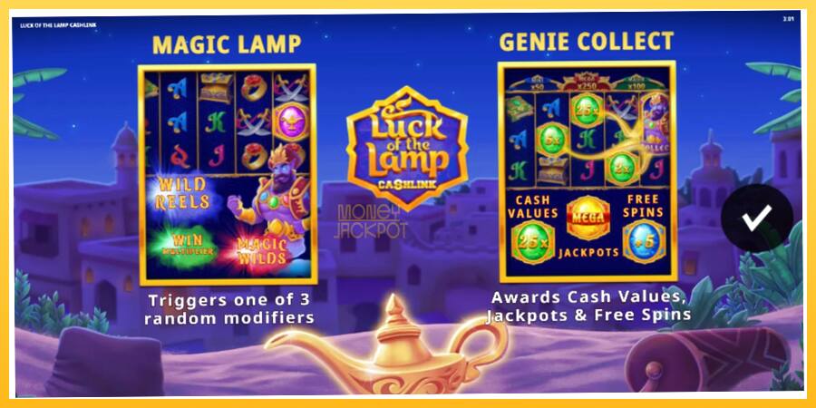 Игровой аппарат Luck of the Lamp Cashlink - игра на реальные деньги, картинка 1