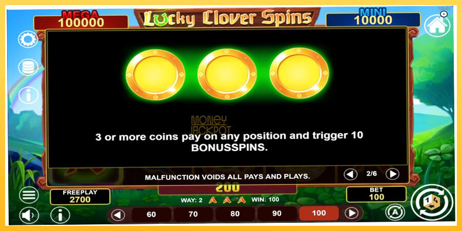 Игровой аппарат Lucky Clover Spins - игра на реальные деньги, картинка 6