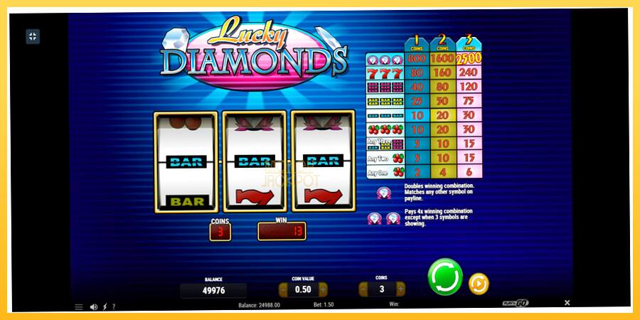 Игровой аппарат Lucky Diamonds - игра на реальные деньги, картинка 2