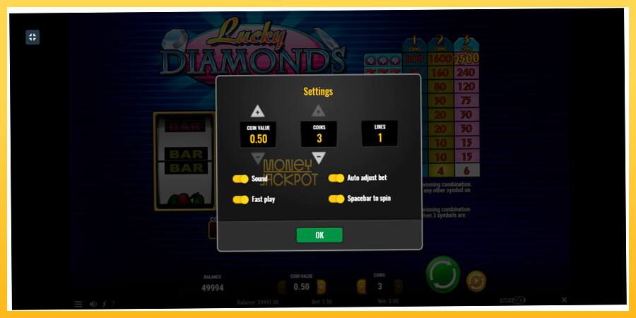 Игровой аппарат Lucky Diamonds - игра на реальные деньги, картинка 4