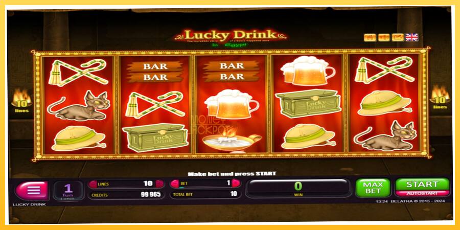 Игровой аппарат Lucky Drink In Egypt - игра на реальные деньги, картинка 1